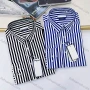 Wholesale Men's Casual Striped Long Sleeve Button Down Shirt preview