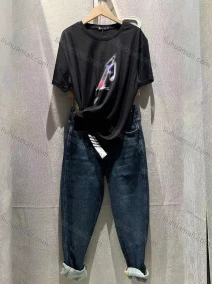 Wholesale Men's Casual Round Neck Short Sleeve Letter Print T-Shirt, LIUHUA CLOTHING WHOLESALE