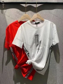 Wholesale Men's Casual Round Neck Short Sleeve Abstract Print T-Shirt, LIUHUA CLOTHING WHOLESALE