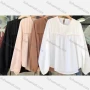 Wholesale Women's Round Neck Long Sleeve Top Pleated Lantern Sleeve Plain Blouse 2313# preview