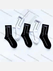 Wholesale Women's Comfy Striped Crew Mediun Cotton Socks (10 pairs of socks in one package), LIUHUA CLOTHING WHOLESALE